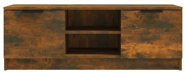Füstös tölgy színű szerelt fa TV-szekrény 102 x 35 x 36,5 cm