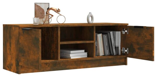Füstös tölgy színű szerelt fa TV-szekrény 102 x 35 x 36,5 cm