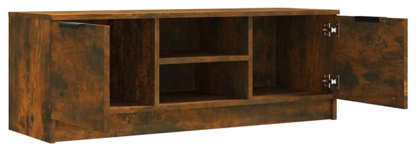 Füstös tölgy színű szerelt fa TV-szekrény 102 x 35 x 36,5 cm