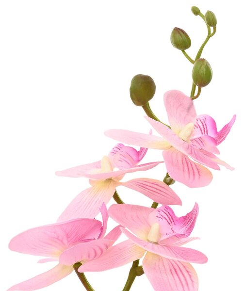 Mesterséges orchidea növény cserépben Rózsaszín 45 x 15 x 65 cm