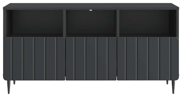 TV szekrény fiókkal Fekete 102 x 34,5 x 50 cm Szerelt Fa