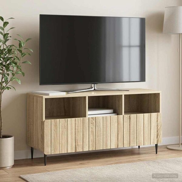 TV szekrény fiókkal Sonoma Tölgy 102 x 34,5 x 50 cm Szerelt Fa