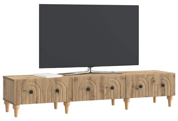 TV szekrény Kézműves Tölgy 147 x 34,5 x 30 cm Szerelt Fa