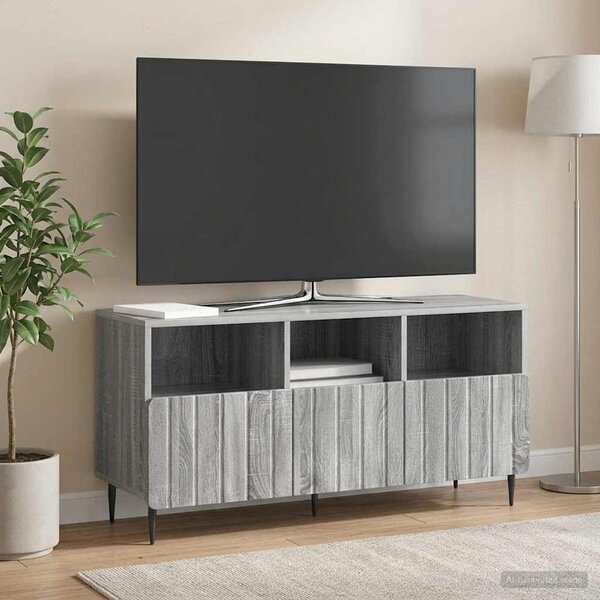 TV szekrény fiókkal Szürke Sonoma 102 x 34,5 x 50 cm Szerelt Fa