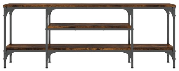 Sonoma tölgy színű szerelt fa és vas TV-szekrény 121x35x45 cm
