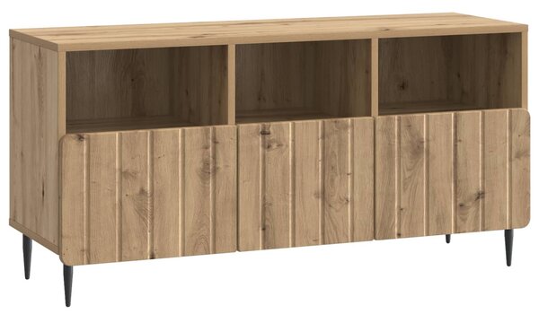TV szekrény 102 x 34,5 x 50 cm Kézműves Tölgy Szerelt Fa