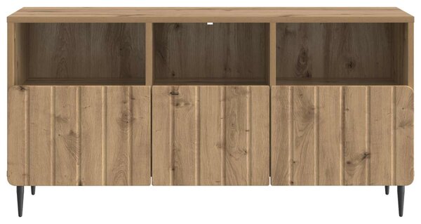 TV szekrény 102 x 34,5 x 50 cm Kézműves Tölgy Szerelt Fa