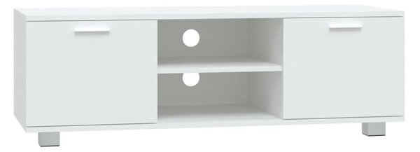 Fehér szerelt fa TV-szekrény 120 x 40,5 x 35 cm