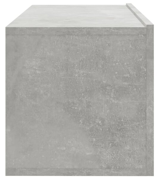 4 db betonszürke fali TV-szekrény 100 x 30 x 30 cm