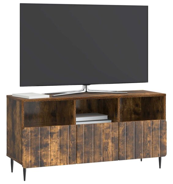 TV szekrény fiókkal Füstös Tölgy 102 x 34,5 x 50 cm Szerelt Fa