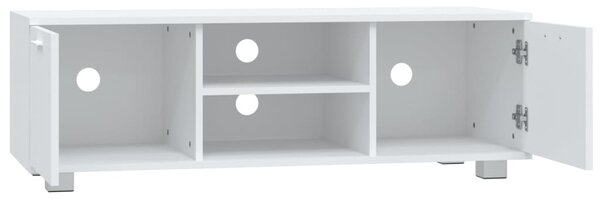 Fehér szerelt fa TV-szekrény 120 x 40,5 x 35 cm