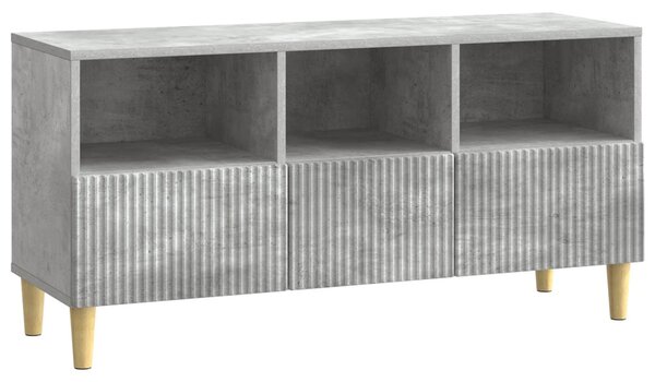 TV szekrény fiókkal Betonszürke 102 x 34,5 x 50 cm Szerelt Fa