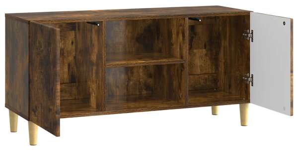 TV szekrény Füstös Tölgy 102 x 34,5 x 50 cm Szerelt Fa