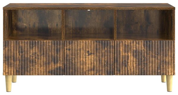 TV szekrény fiókkal Füstös Tölgy 102 x 34,5 x 50 cm Szerelt Fa