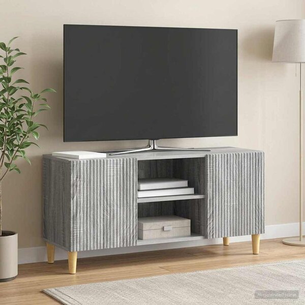 TV szekrény Szürke Sonoma 102 x 34,5 x 50 cm Szerelt Fa