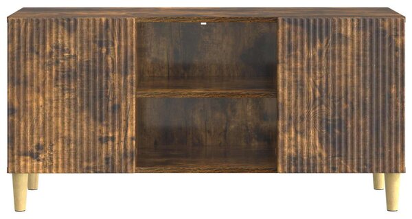TV szekrény Füstös Tölgy 102 x 34,5 x 50 cm Szerelt Fa
