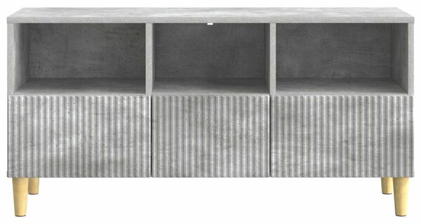 TV szekrény fiókkal Betonszürke 102 x 34,5 x 50 cm Szerelt Fa