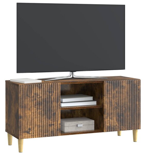 TV szekrény Füstös Tölgy 102 x 34,5 x 50 cm Szerelt Fa