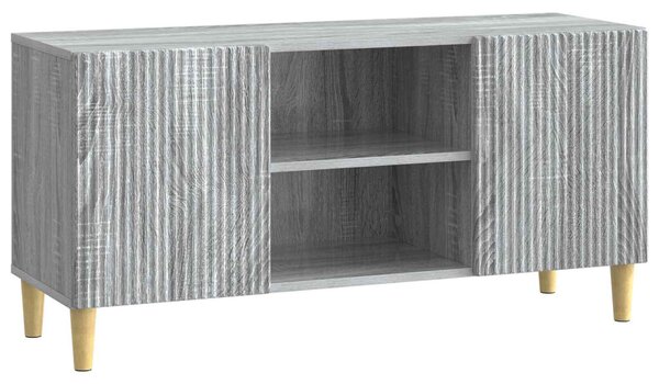 TV szekrény Szürke Sonoma 102 x 34,5 x 50 cm Szerelt Fa