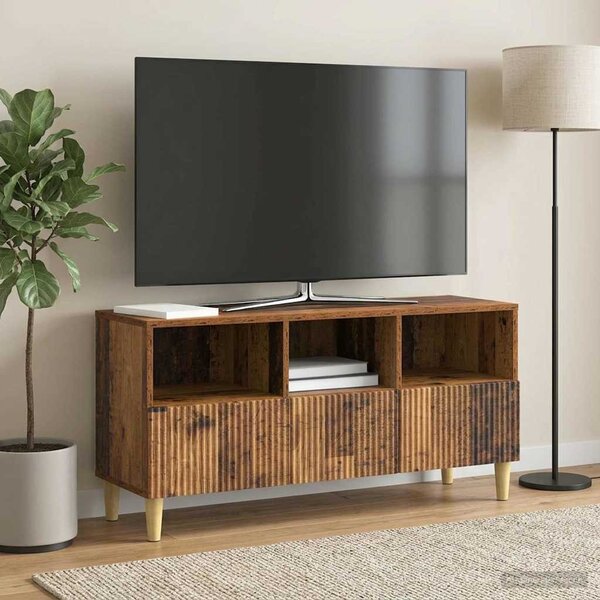 TV szekrény fiókkal Antik Fa 102 x 34,5 x 50 cm Szerelt Fa
