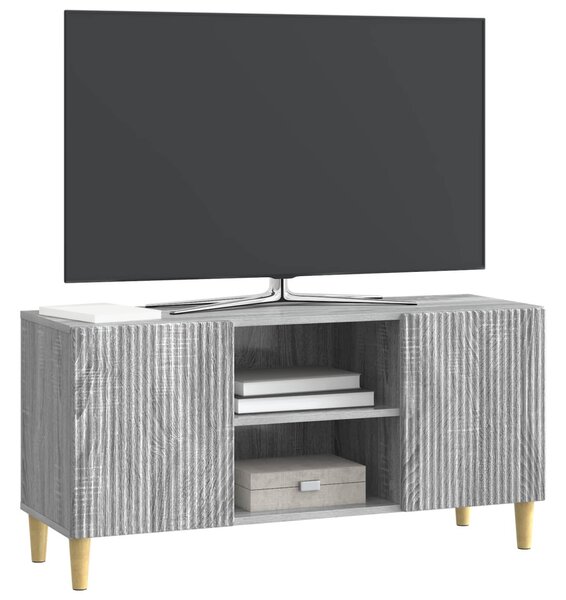 TV szekrény Szürke Sonoma 102 x 34,5 x 50 cm Szerelt Fa