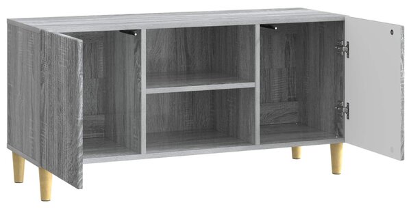 TV szekrény Szürke Sonoma 102 x 34,5 x 50 cm Szerelt Fa
