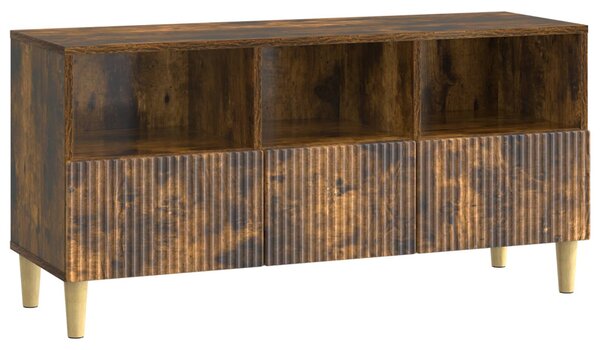 TV szekrény fiókkal Füstös Tölgy 102 x 34,5 x 50 cm Szerelt Fa