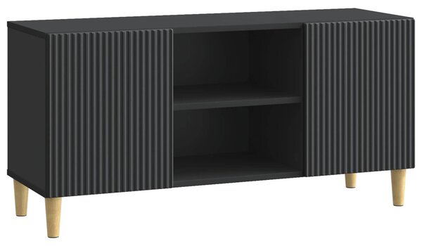 TV szekrény Fekete 102 x 34,5 x 50 cm Szerelt Fa