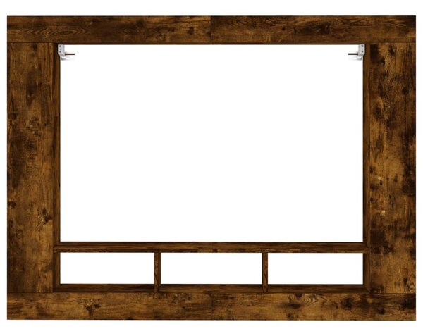 Füstös tölgy színű szerelt fa TV-szekrény 152x22x113 cm