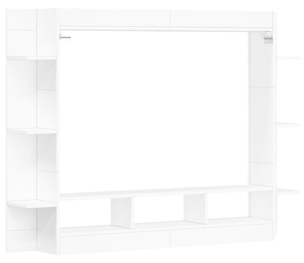 Fehér szerelt fa TV-szekrény 152 x 22 x 113 cm