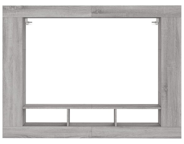Szürke sonoma színű szerelt fa TV-szekrény 152x22x113 cm