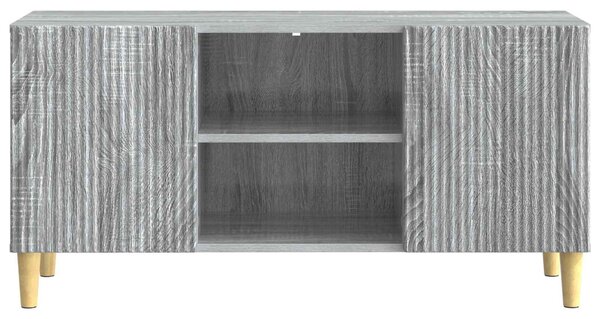 TV szekrény Szürke Sonoma 102 x 34,5 x 50 cm Szerelt Fa