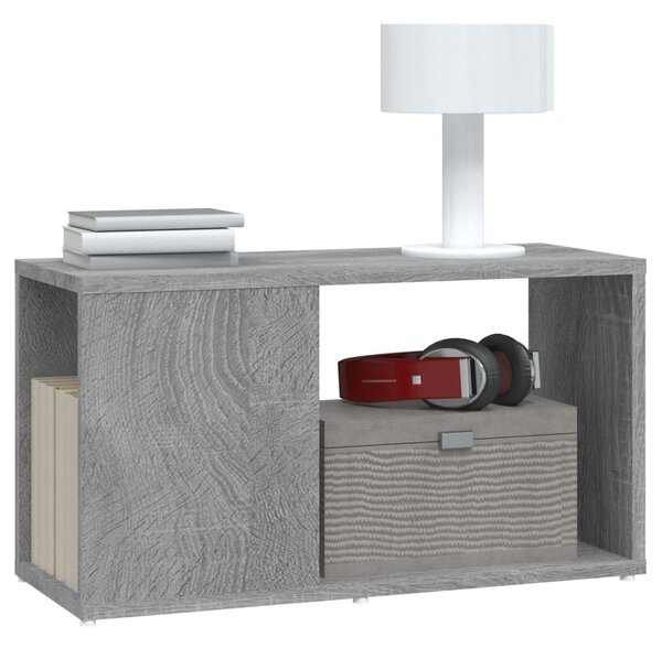 Szürke sonoma színű szerelt fa TV-szekrény 60 x 24 x 32 cm