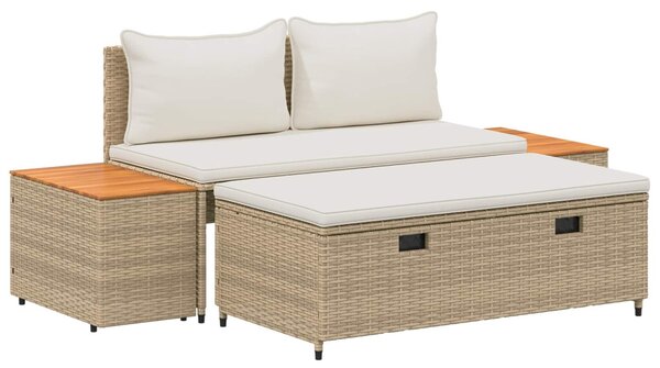 Kültéri kanapé szett 4 -Seater 4 pcs 55 x 30 x 39 cm