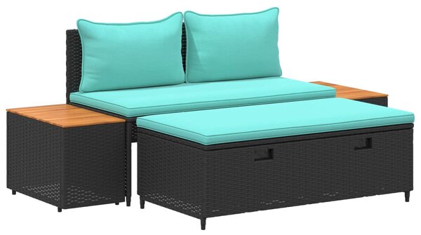 Kültéri kanapé szett 4 -Seater 4 pcs 55 x 30 x 39 cm