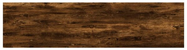 4 db füstös tölgy színű szerelt fa fali polc 40 x 10 x 1,5 cm
