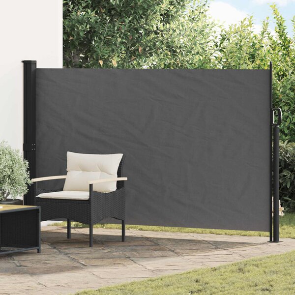 Húzható oldalsó napernyő Antracitszürke 300 x 170 cm Poliészter
