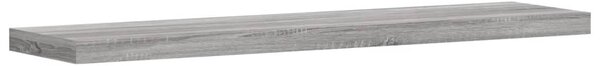 4 db szürke sonoma színű szerelt fa fali polc 40 x 10 x 1,5 cm