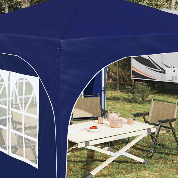 Parti sátor 290 x 290 x 245 cm Kék 210D Oxford ezüst bevonattal
