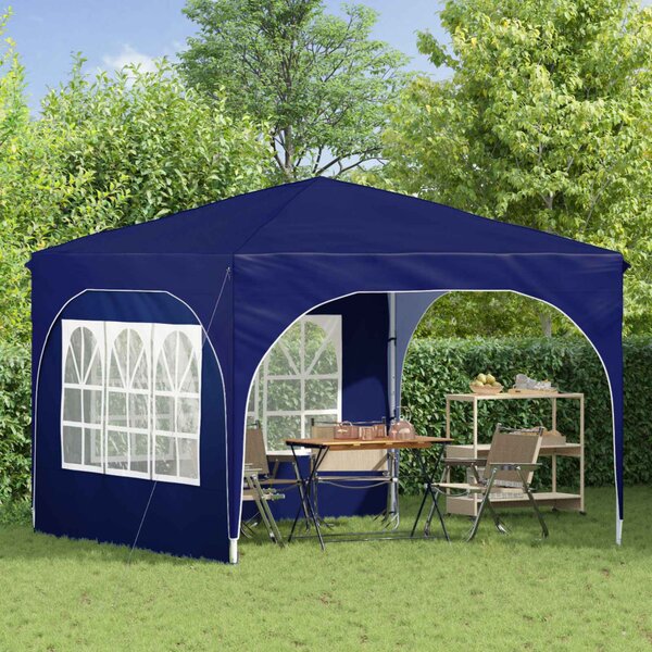 Parti sátor 290 x 290 x 245 cm Kék 210D Oxford ezüst bevonattal