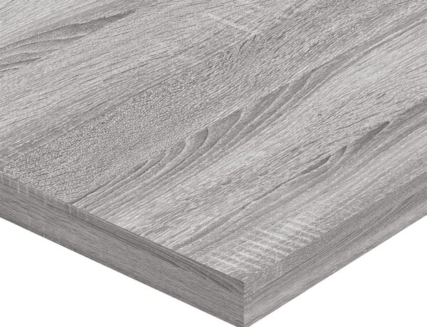 4 db szürke sonoma színű szerelt fa fali polc 60 x 30 x 1,5 cm