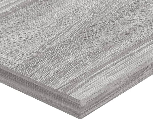 4 db szürke sonoma színű szerelt fa fali polc 60 x 20 x 1,5 cm