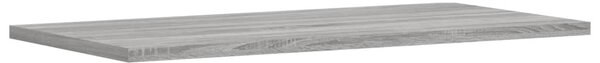 4 db szürke sonoma színű szerelt fa fali polc 60 x 30 x 1,5 cm