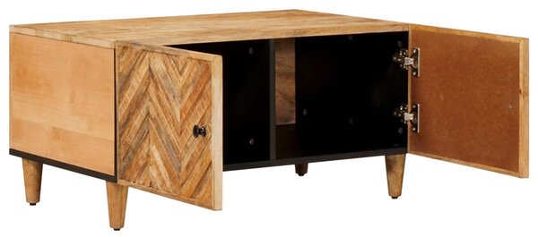 Dohányzóasztal Barna 80 x 50 x 40 cm Tömör Mangófát