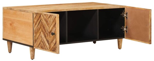 Dohányzóasztal Barna 100 x 54 x 40 cm Tömör Mangófát