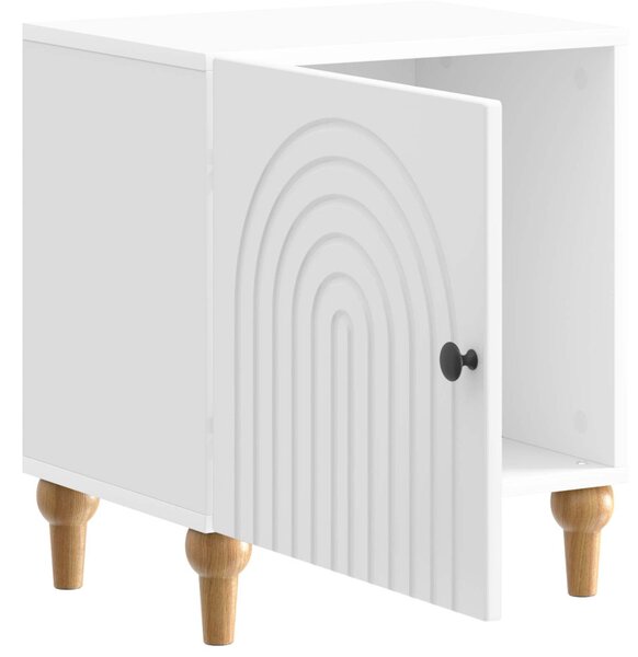 Éjjeliszekrény 2 pcs Magasfényű Fehér 43 x 34,5 x 50 cm