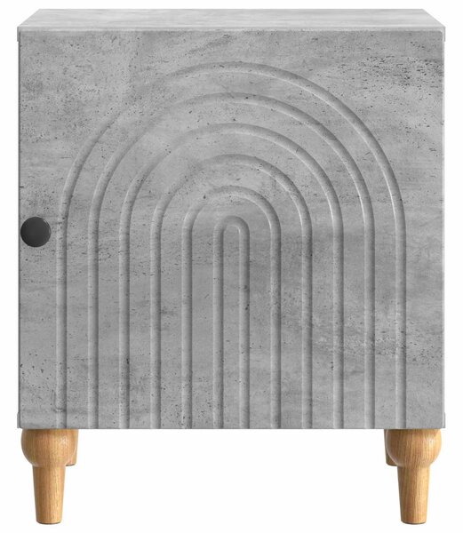 Éjjeliszekrény 2 pcs Betonszürke 43 x 34,5 x 50 cm Szerelt Fa