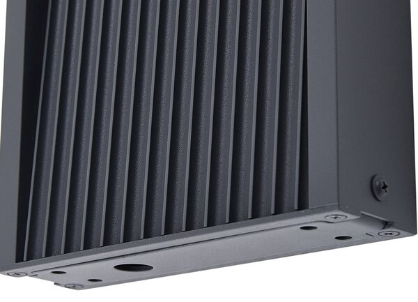 Lucande LED útvilágítás Tavion, 60 cm, antracit, IP65, Fekete, Alumínium, Modern