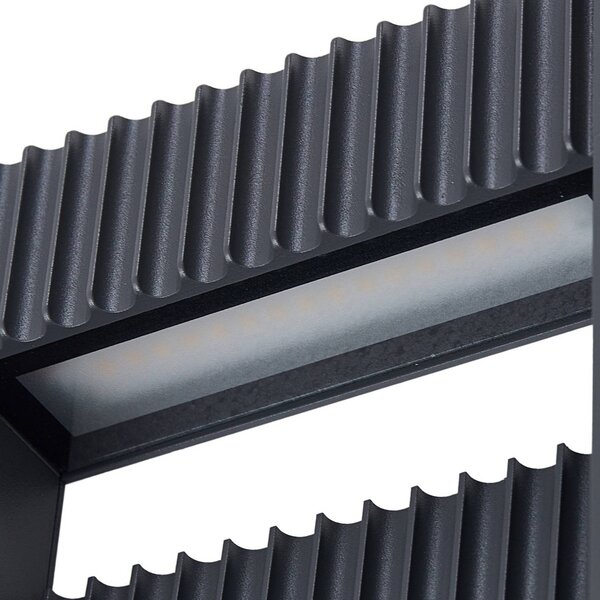 Lucande LED útvilágítás Tavion, 60 cm, antracit, IP65, Fekete, Alumínium, Modern