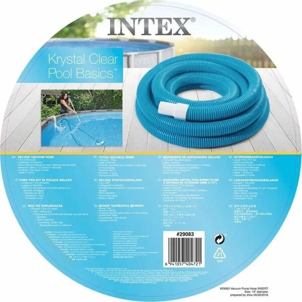 INTEX vízforgató - porszívó gégecső 7,6m 38mm (29083)